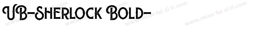 UB-Sherlock Bold字体转换